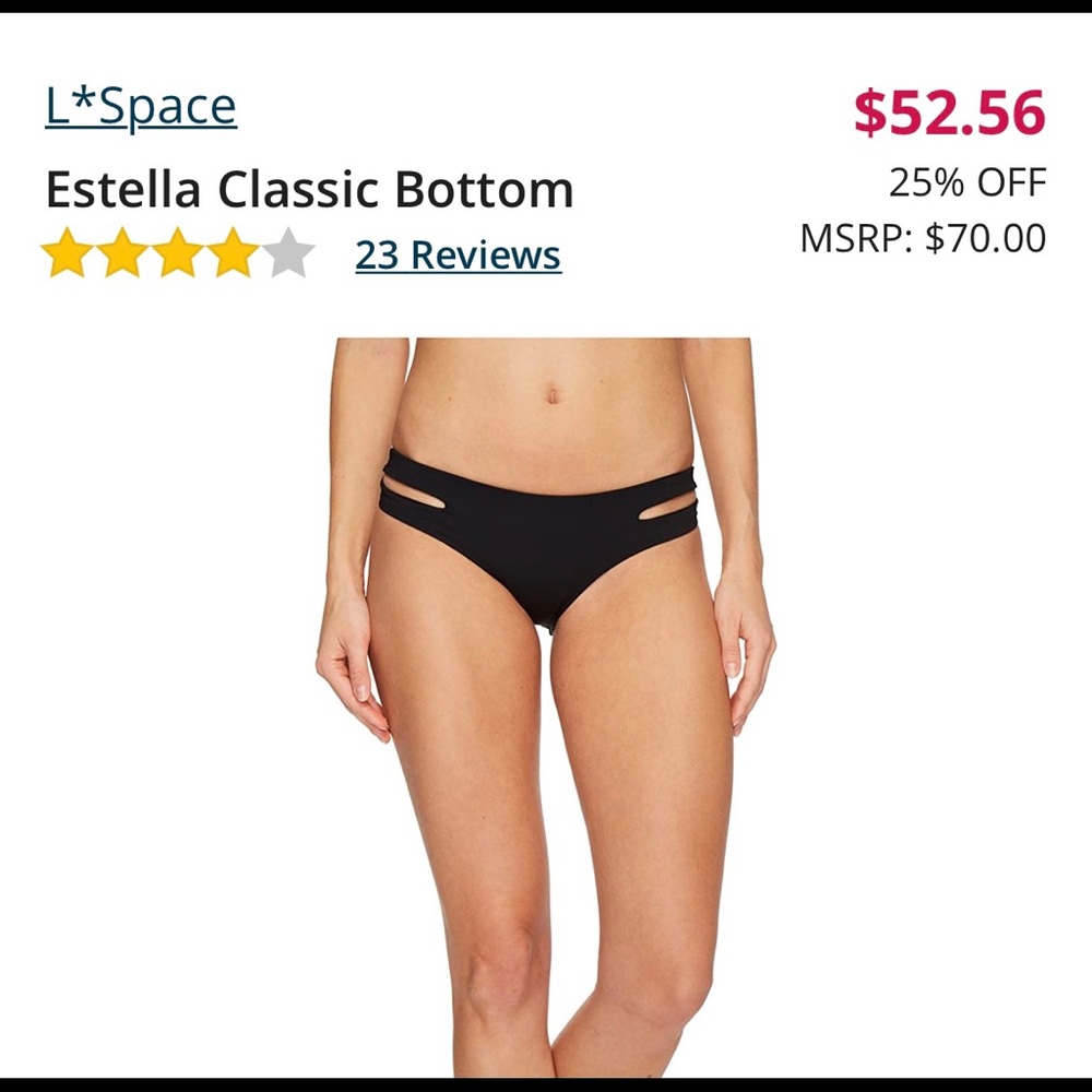 Black L*Space bikini bottoms - in great condition!